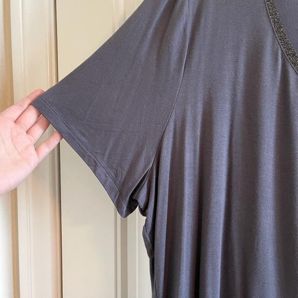 Old Navy Luxe Top with Glitter Neck Detail - Picture 2 of 4